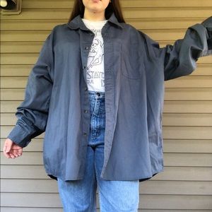 Blue men’s button up